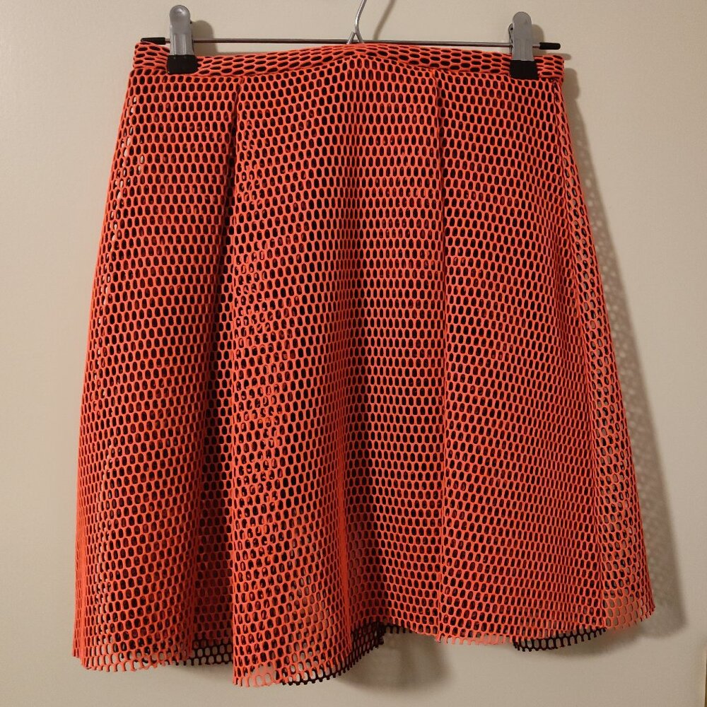 Medium - Pink Orange Mesh Net Skirt